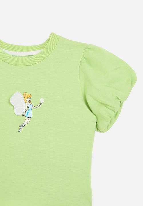 Pop Candy - Puff sleeve tee - green