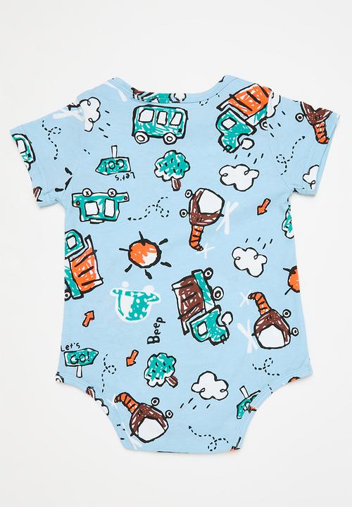 Pop Candy - Printed bodyvest - blue