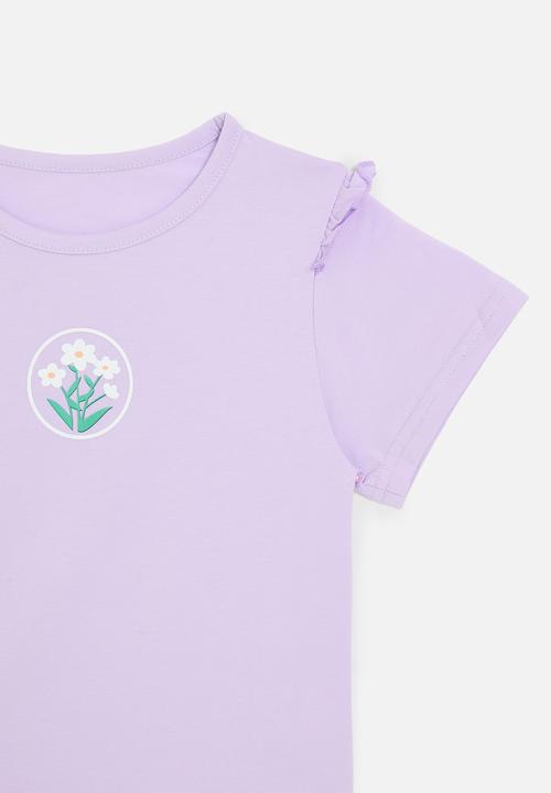 Pop Candy - Frilled tee - purple