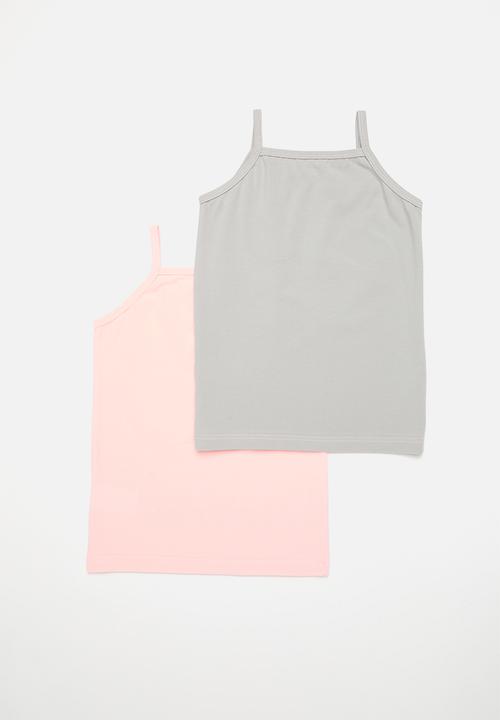 Pop Candy - 2 Pack cami set - pink & grey
