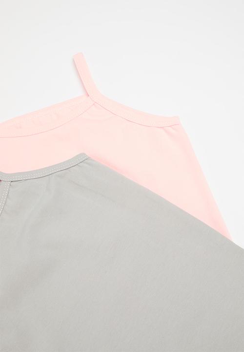 Pop Candy - 2 Pack cami set - pink & grey