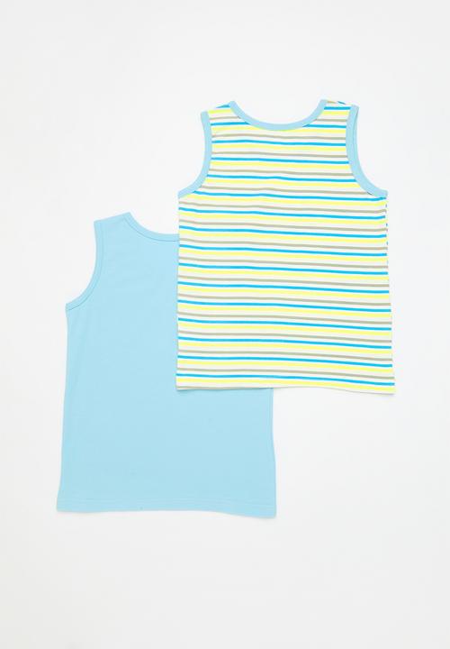 Pop Candy - 2 Pack striped vest set - multi