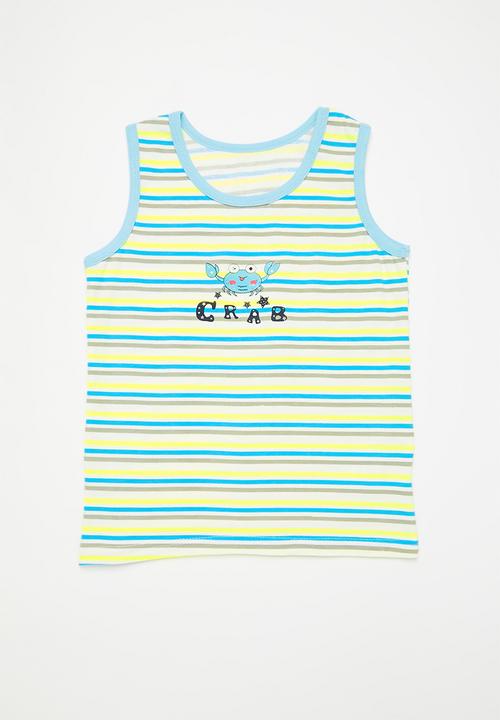 Pop Candy - 2 Pack striped vest set - multi