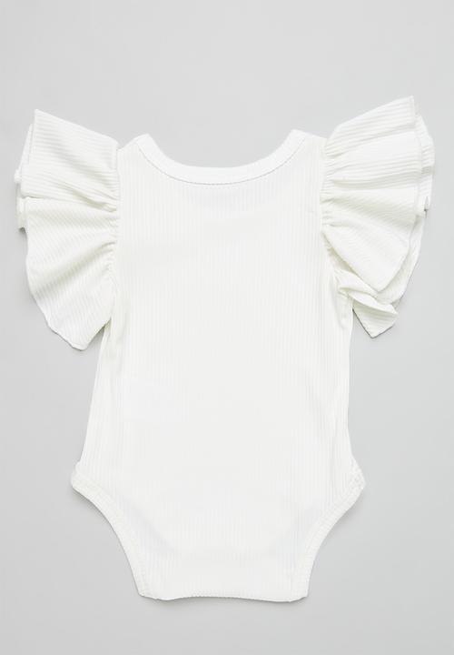 Pop Candy - Frilled body vest - white