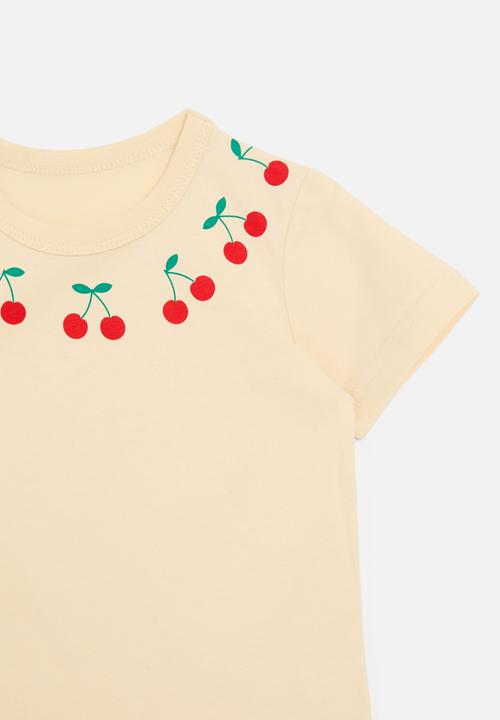 Pop Candy - Printed crew tee - ecru