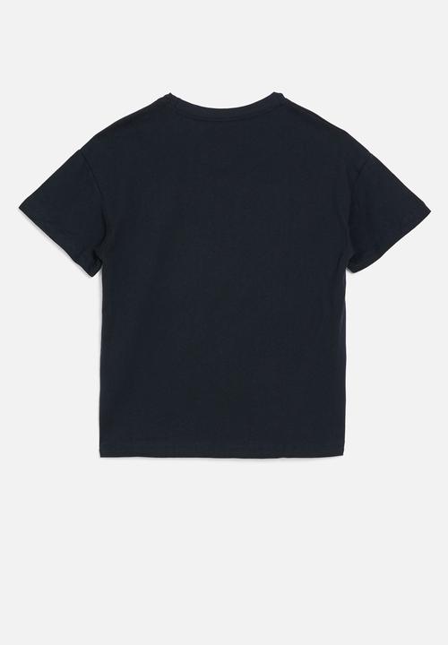 Pop Candy - Printed crew neck tee - black