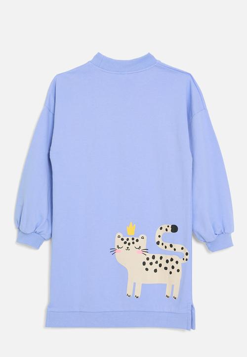 Pop Candy - Fleece dress - blue