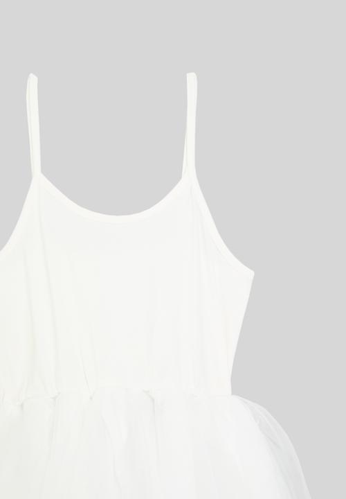 Pop Candy - Cami mesh dress - white