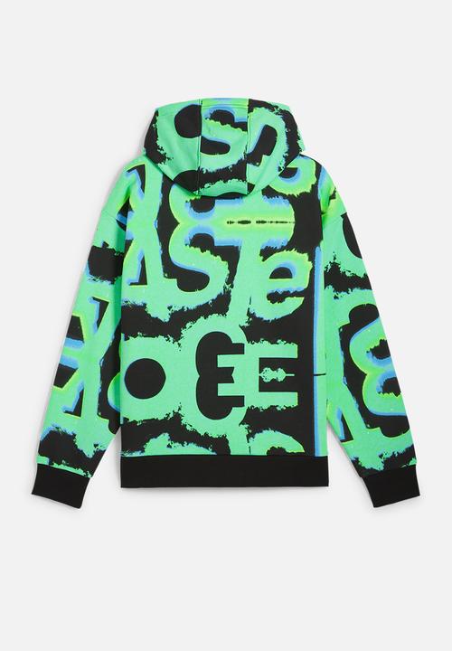 PUMA - MAPF1 Neon Energy AOP Hoodie - PUMA Black