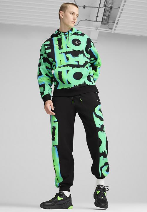 PUMA - MAPF1 Neon Energy AOP Hoodie - PUMA Black