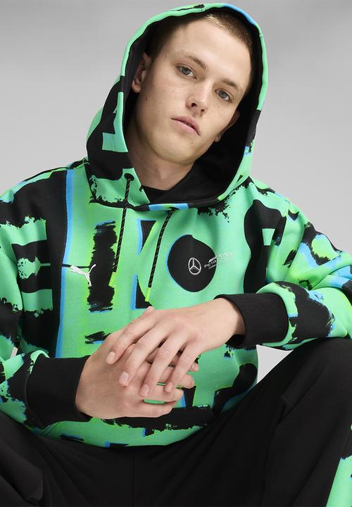 PUMA - MAPF1 Neon Energy AOP Hoodie - PUMA Black