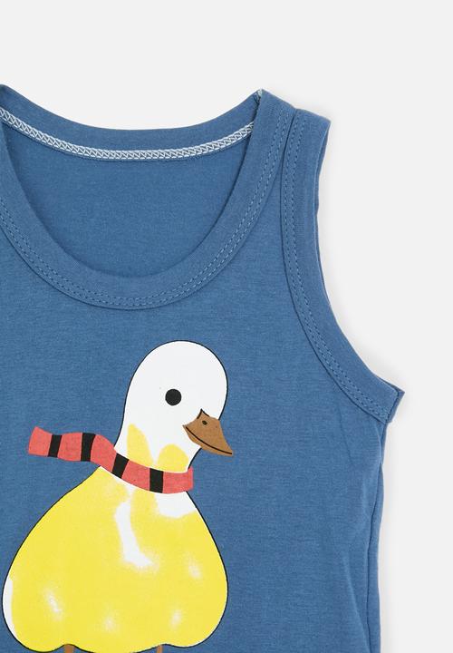Pop Candy - printed vest - blue