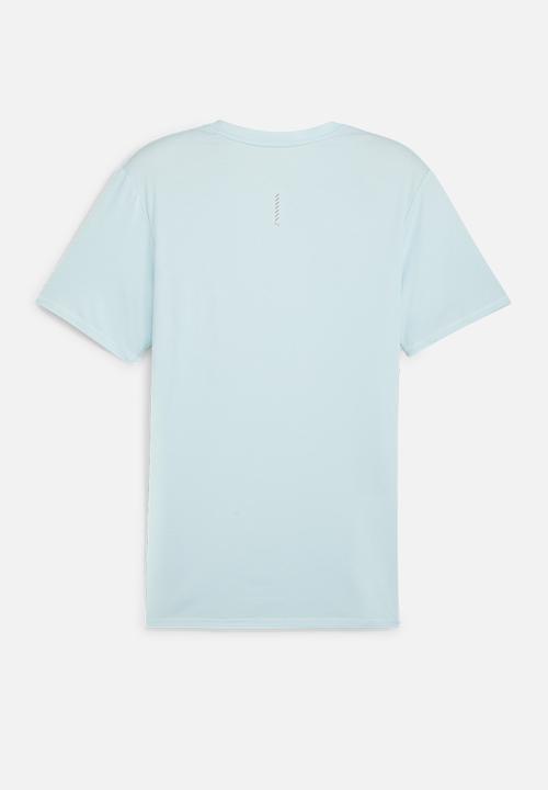PUMA - Run Favourite Heather Short Sleeve Tee M - Nitro Blue Heather