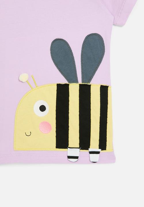 Pop Candy - Bee print tee - purple