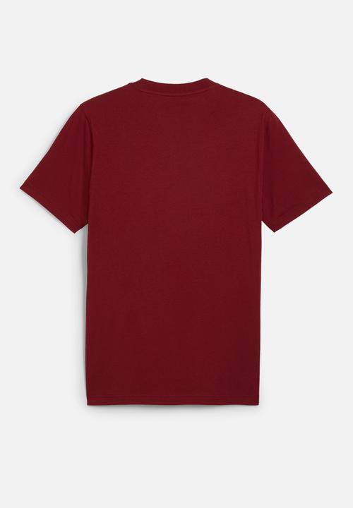 PUMA - Puma Squad Small Graphic Tee - Intense Red