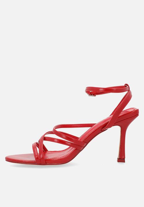 Public Desire - Free spirit strappy heel - red