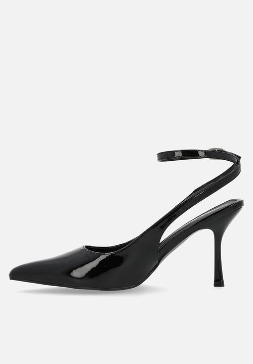 Public Desire - Sweet talk slingback heel - black patent