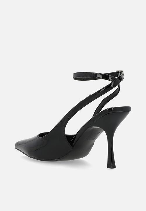 Public Desire - Sweet talk slingback heel - black patent