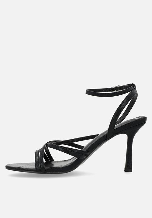 Public Desire - Free spirit strappy heel - black