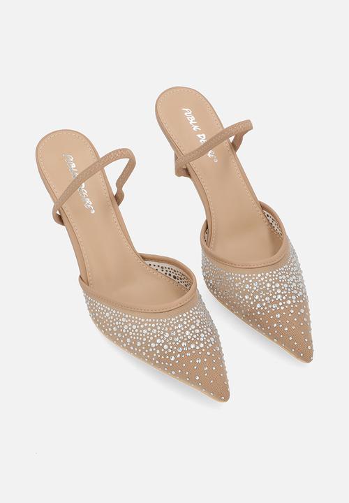 Public Desire - Rochie slingback heel - neutral