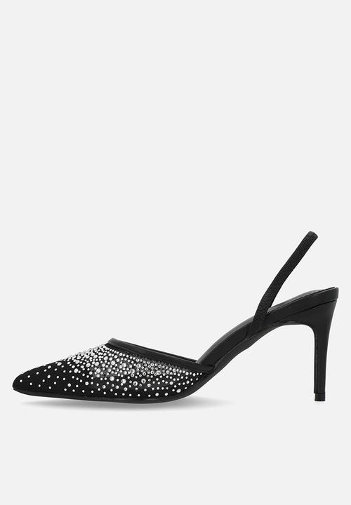 Public Desire - Rochie slingback heel - black