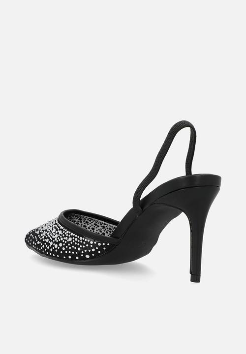 Public Desire - Rochie slingback heel - black