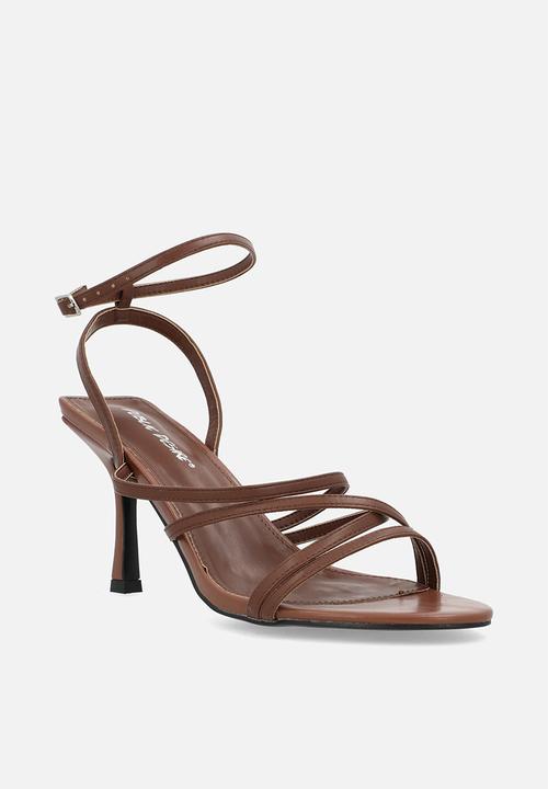 Public Desire - Free spirit WF ankle strap - chocolate