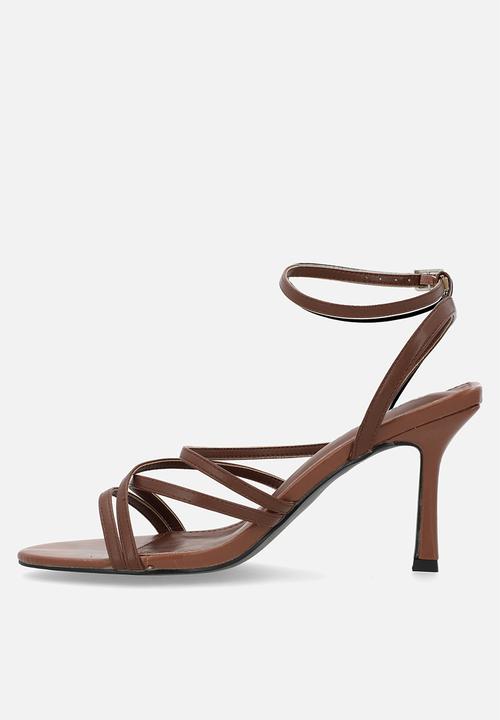 Public Desire - Free spirit WF ankle strap - chocolate