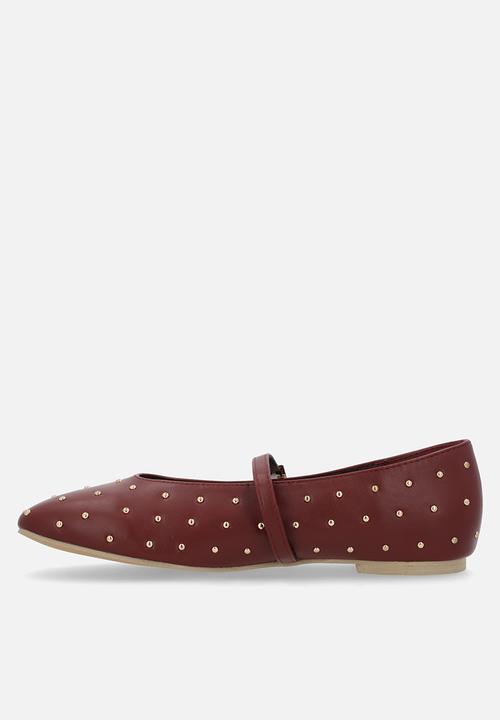 Public Desire - Dorinda pump flat - burgundy