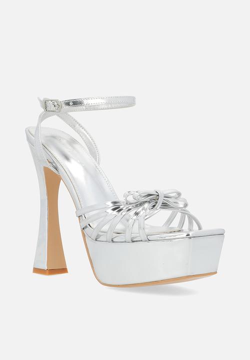 Public Desire - Blissy platform heel - silver