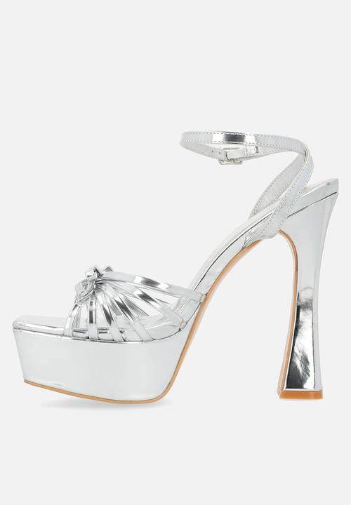 Public Desire - Blissy platform heel - silver