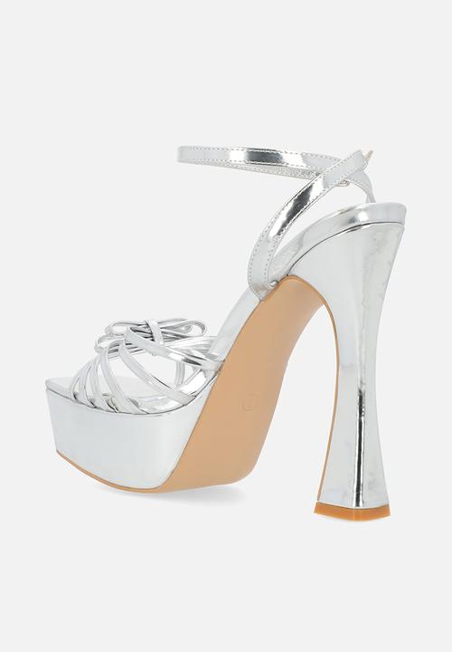 Public Desire - Blissy platform heel - silver