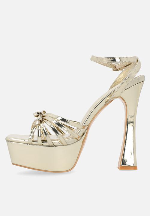Public Desire - Blissy platform heel - gold