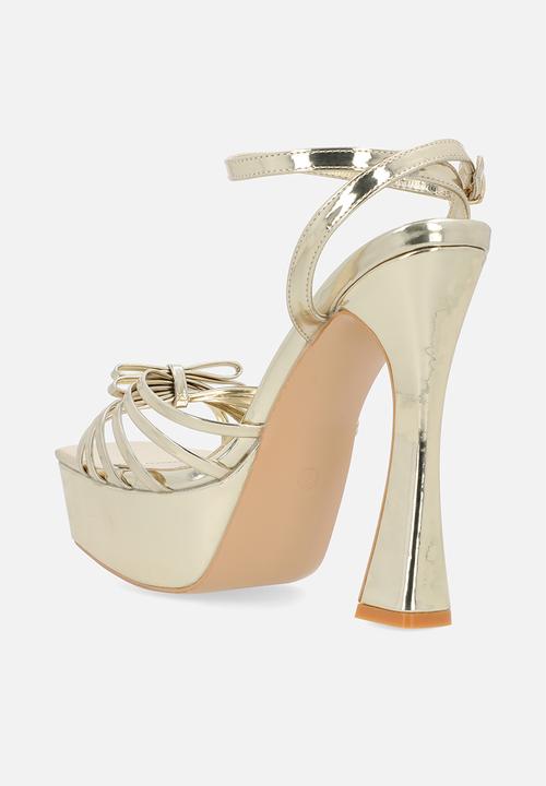 Public Desire - Blissy platform heel - gold