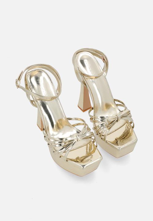 Public Desire - Blissy platform heel - gold