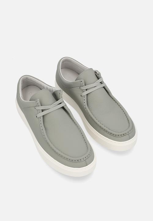 Calvin Klein - Apron lace up lth - grey
