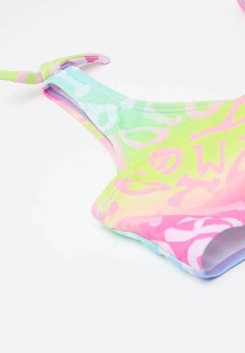 Pop Candy - Shoulder tie bikini set - multi