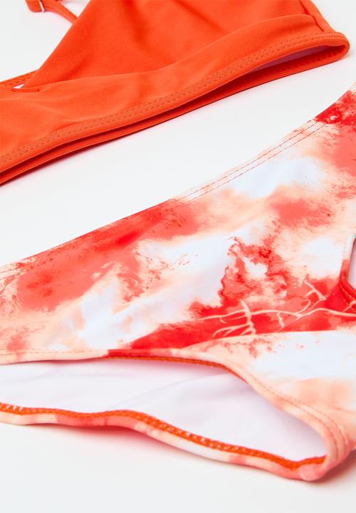 Pop Candy - Bikini set - orange & white