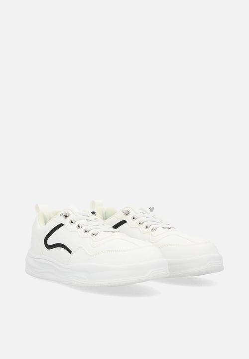 Pop Candy - Older boys lace sneakers - white