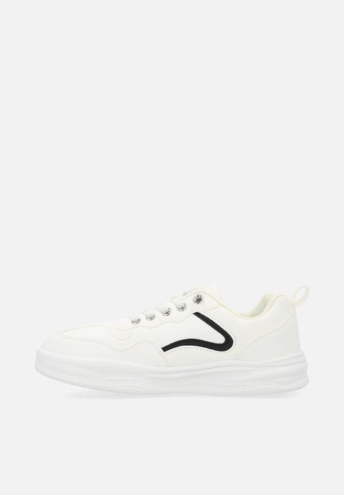 Pop Candy - Older boys lace sneakers - white