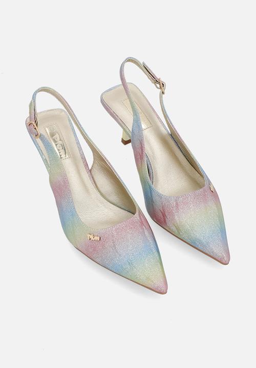 Plum - Smart slingback heel - blue ombre