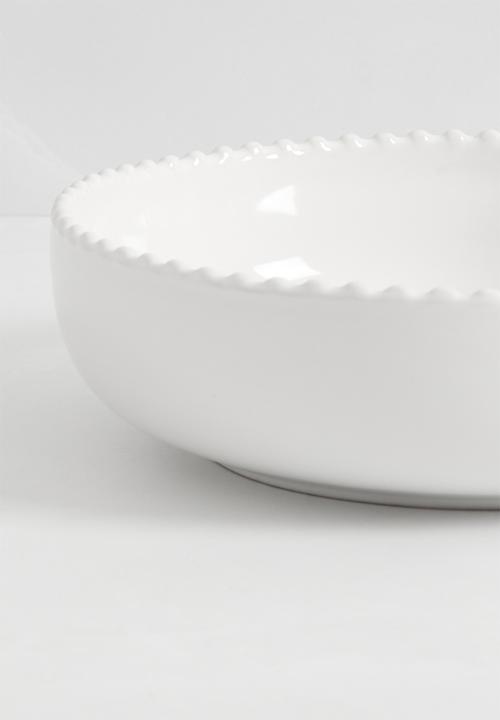 Sixth Floor - Boba pasta bowl set of 4 - white