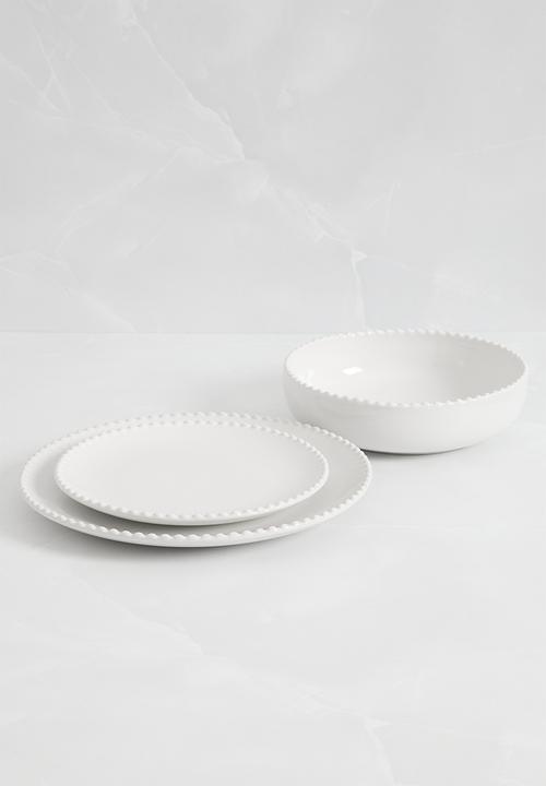 Sixth Floor - Boba pasta bowl set of 4 - white
