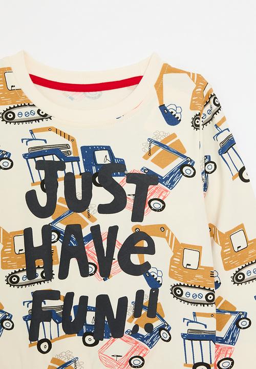Pop Candy - Printed sweat top - cream