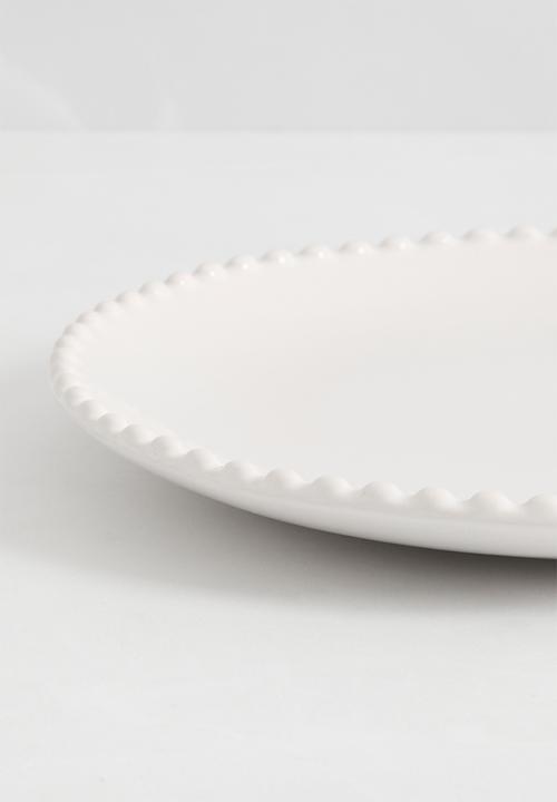 Sixth Floor - Boba side plate set of 4 - white