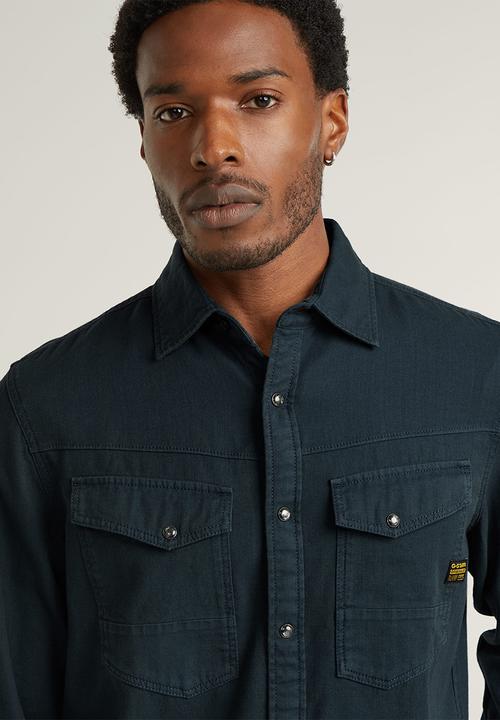 G-STAR - Dakota Slim shirt l\s - legion blue gd
