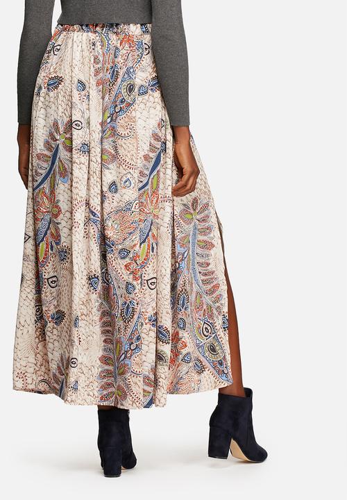 ONLY - Mid waist maxi pleated skirt