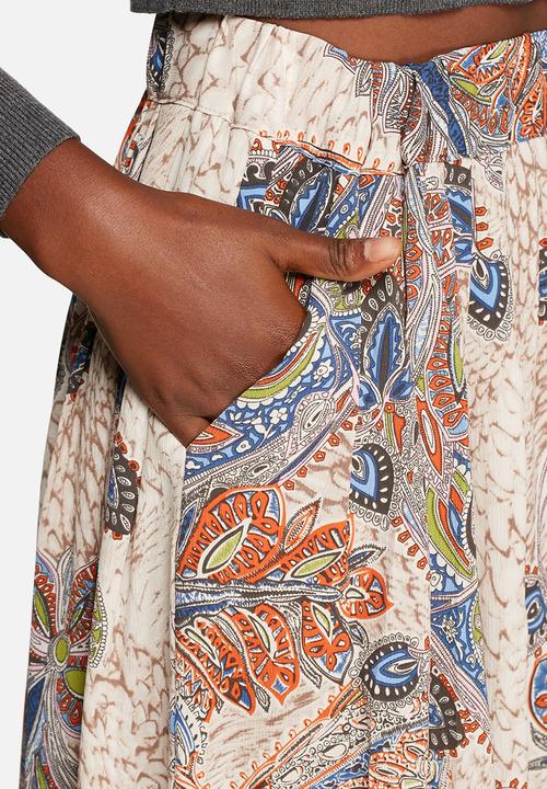 ONLY - Mid waist maxi pleated skirt