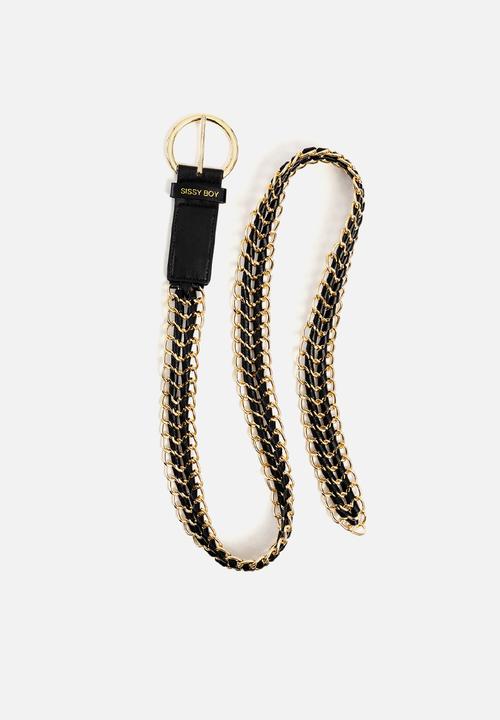 SISSY BOY - Chained to you - black/gold