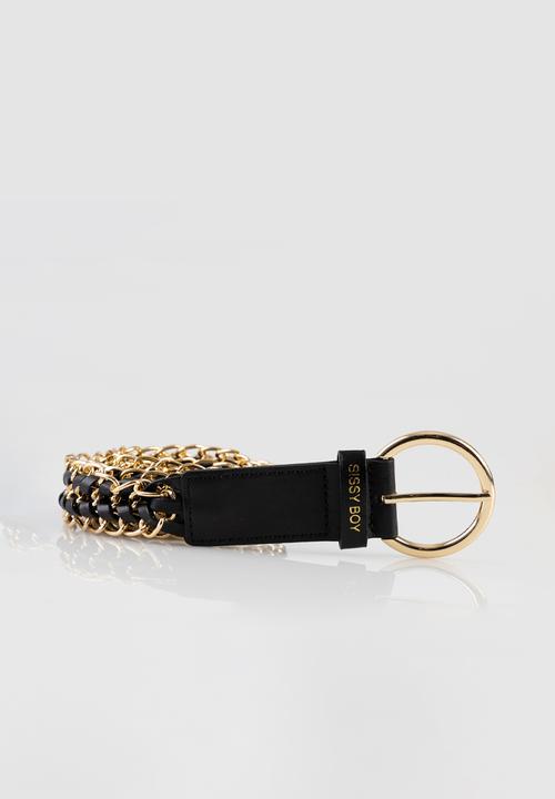 SISSY BOY - Chained to you - black/gold